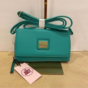 uicy Couture Small Crossbody Purse in Green BRAND NEW with TAGS.
